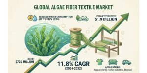 Algae Fiber Textile Market to Grow at 11.8% CAGR by 2032