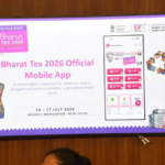 Ms. Neelam Shami Rao, Secretary, Ministry of Textiles launches Bharat Tex 2026 Mobile App