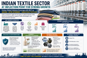 Indian Textile Sector Poised for Revival as Emkay Global Sees Strong Growth Across Value Chain