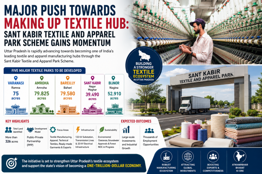 Major push towards making UP textile hub : Sant Kabir Textile and Apparel Park Scheme gains momentum