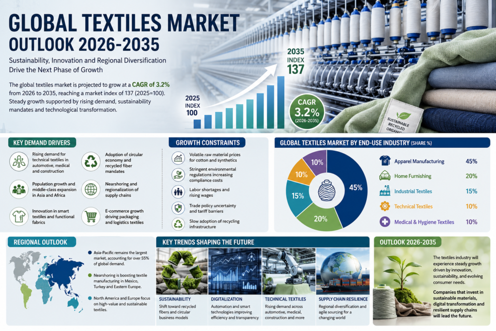 Global Textiles Market Enters a New Era of Sustainable Growth and Innovation