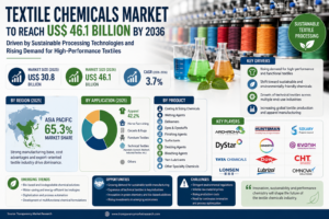 Textile Chemicals Market to Reach US$46.1 Billion by 2036 as Sustainable Processing Gains Momentum