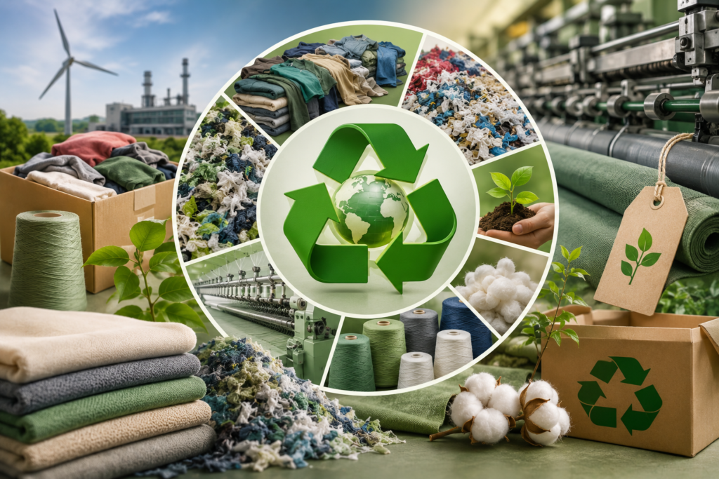 Tex-Eco Initiative, Textile Recycling, Circular Economy, Ministry of Textiles, Textile Waste Management, Sustainable Textiles, NTTM, PM MITRA, Textile Committee, GeM, UNIDO, UNEP, Textile Innovation, Recycled Fibres, India Textile News