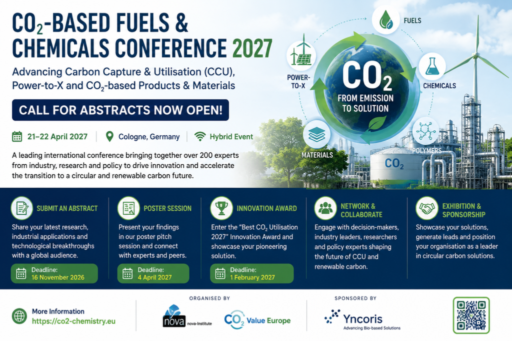 Global CCU Experts to Gather at 2027 CO2 Chemistry Event