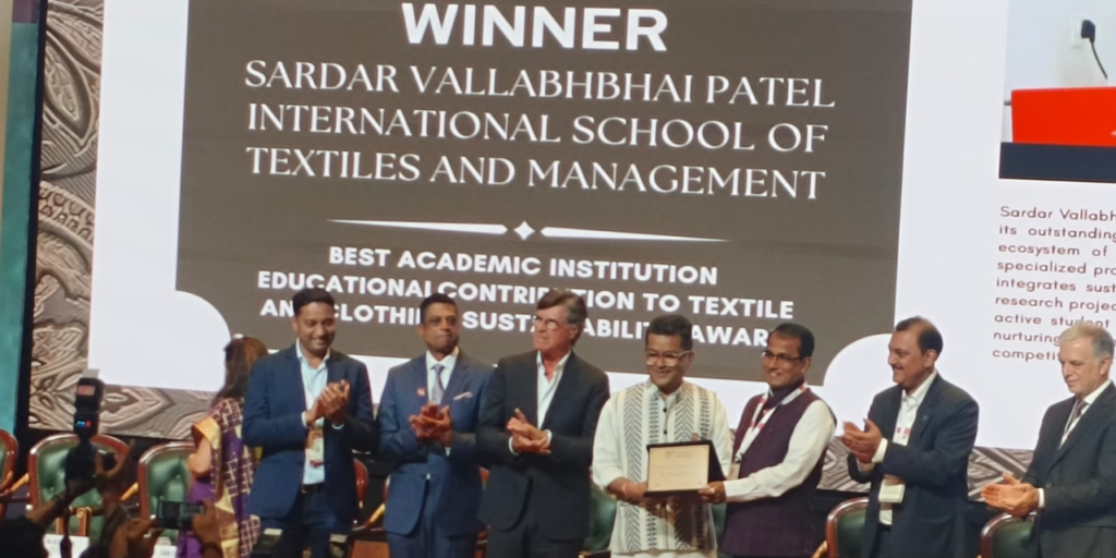 SVPISTM Wins National Sustainability Award at Bharat Tex 2026