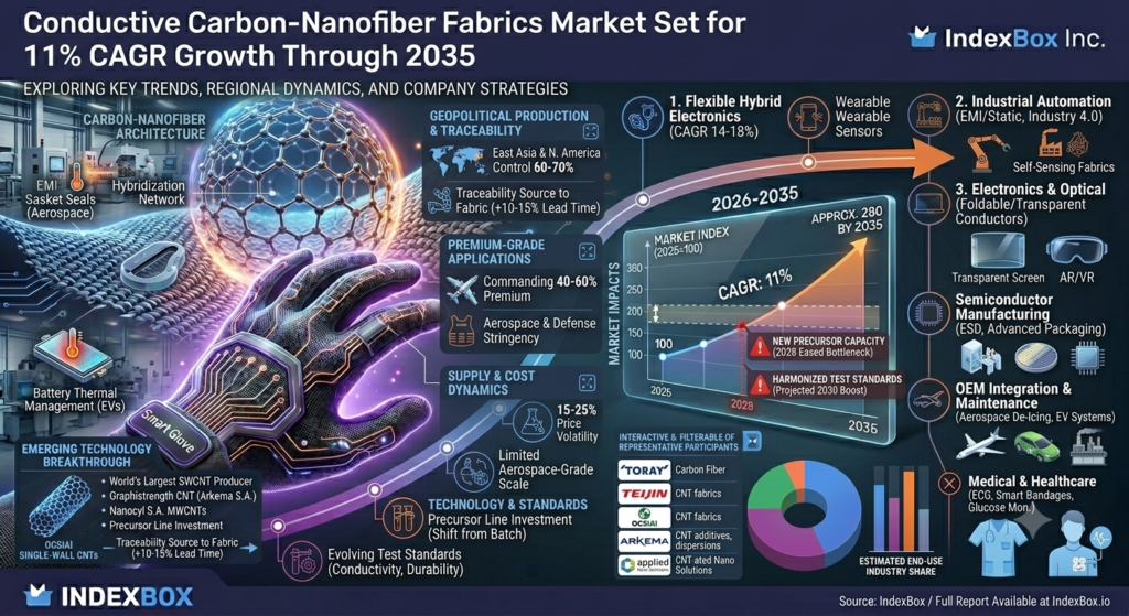 Conductive Carbon-Nanofiber Fabrics Market Set for 11% Growth Through 2035
