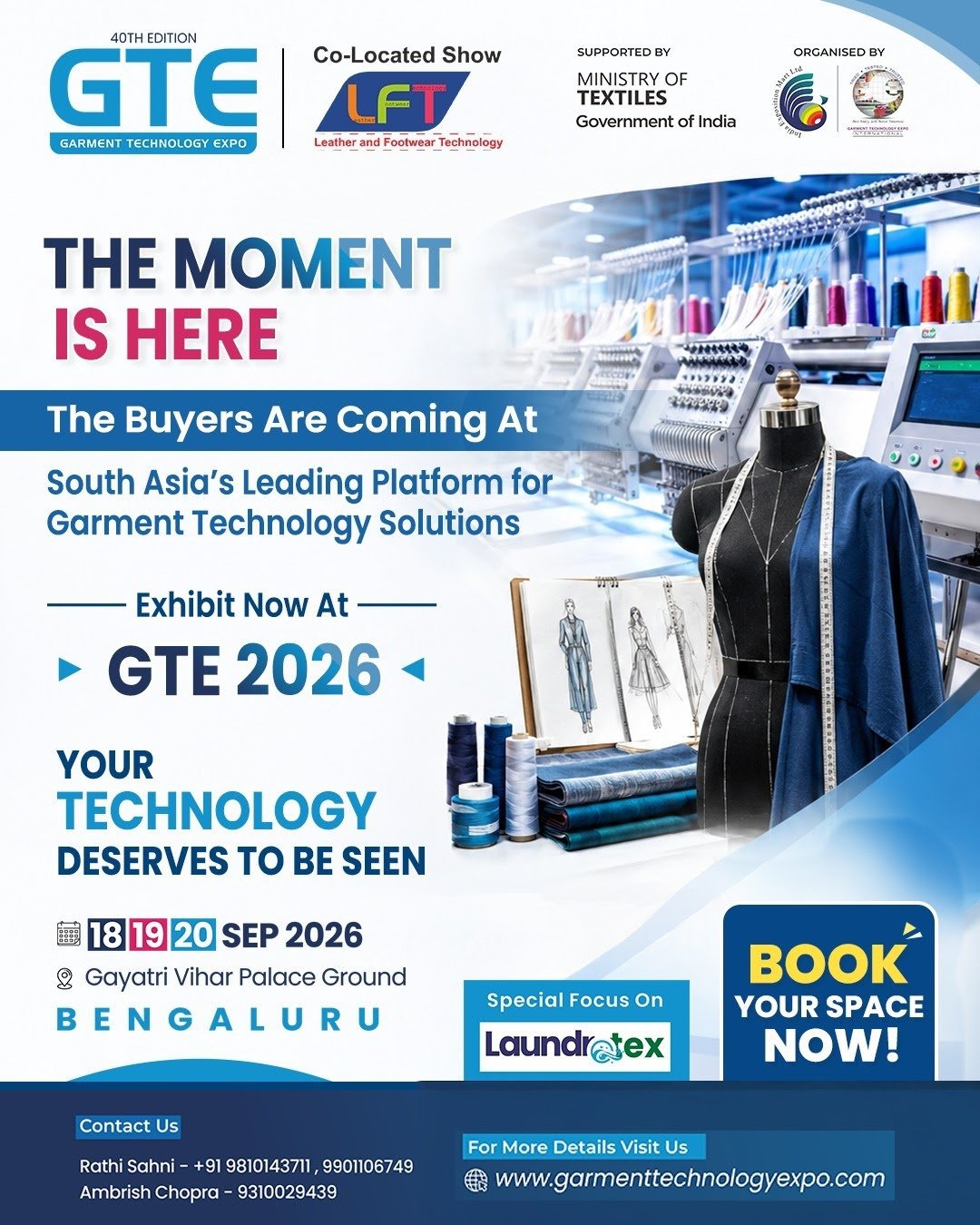 40th Garment Technology Expo (GTE) – Bengaluru 2026